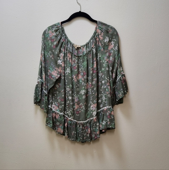 DEMOCRACY Crochet Detail Top Size XL - Picture 9 of 9